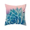 Exotic Plants And Floral Pattern Double-Sided Printed Pillow Cover Short Plush Suitable Living Room Bedrooms Throw Cushion Cover
