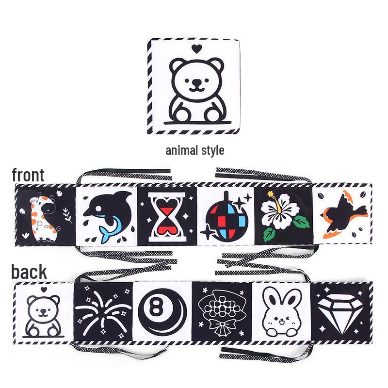 

Cross-border Baby Bed Bumper Cloth Book with Mirror | Early Education Toy for 0-1 Year Olds
