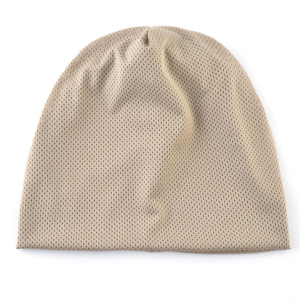 European and American Style Men and Women Spring Summer Solid Thin Fitness Sports Running Hat Pullover Bald Head Hat