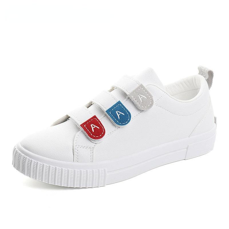 Damesko Mote 2 Pustende Vulkaniserte Sko Dame PU Lær Flats Hvite Fritidssko Lerret Zapatillas Mujer