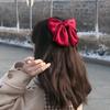 Elegant and Gentle Silk Satin Bow Hair Clip - Minimalist French Retro Spring Clip Women's Hair Accessories