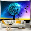 Kleurrijk Levensboom Wandkleed Wanddecoratie Natuurlandschap Hippie Tapijt Psychedelische Hekserij Esthetiek Kamer Woondecoratie
