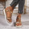 Fashion Bohemian - Style Wedge Sandals with Colorful Braided Straps: Must - Have Summer Footwear