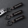 Suede Car Keyring Pendant Car Emblem Keychain For Honda Civic Accord Fit Jazz Pilot CRV Odyssey Passport City Vezel Accessories XL7
