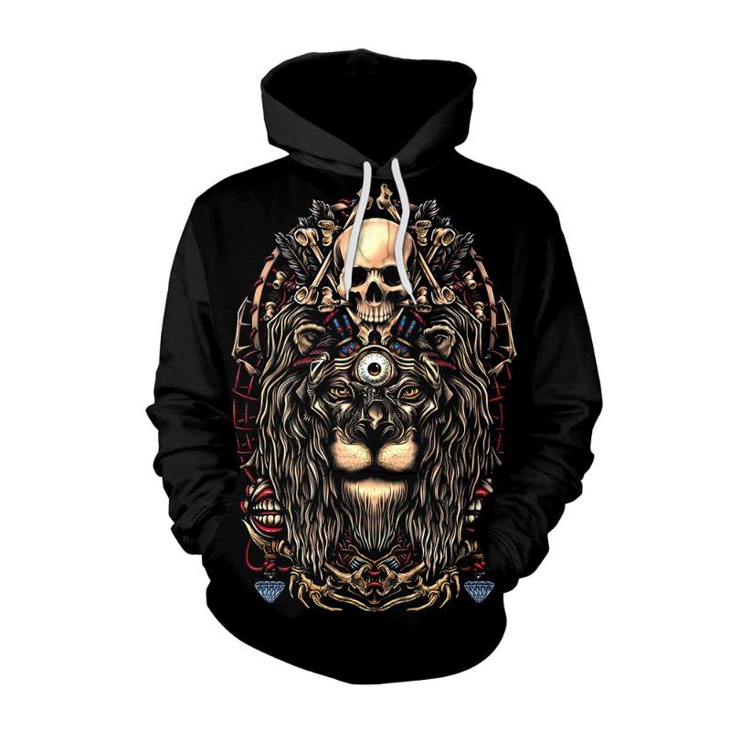 Halloween Carnival Night Printed Men's and Women's Sweatshirts Hooded Sweatshirts Couples Dress
