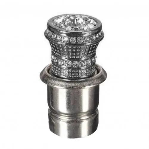 Stylish Bling-Car Power Plug Socket Plug Outlet Power 20mm Universal Faux Crystal Cigarette- Lighter Heater Sparkling Auto Decor