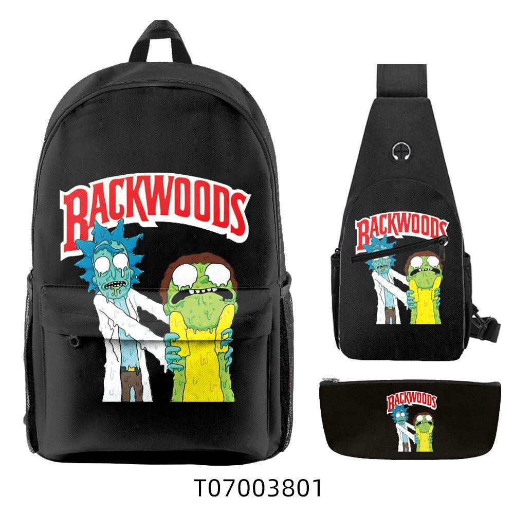 Popular Backwoods Cigar 3D Backpack Campus Student Backpack Travel Bag
