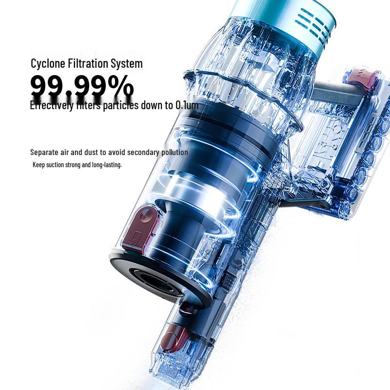 550W Cordless Vacuum Cleaner, 35kPa Suction, Perfect for Carpet and Pet Hair