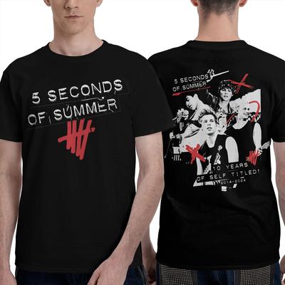 Summer 5so TODOS SOMOS UNA ESTRELLA Camiseta 5 Seconds of Summer Conjuntos para hombres y mujeres Camiseta divertida de manga corta 100% algodón