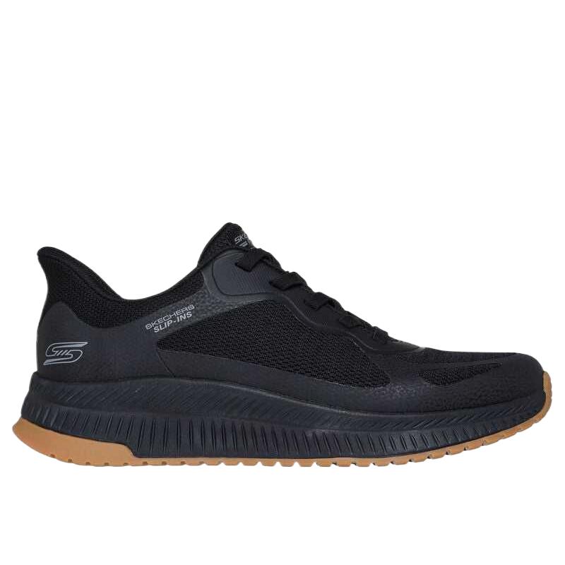 Skechers Bobs Squad 4 Moda Comode Versatili alla Moda Ammortizzanti Basse Scarpe da Corsa Sneaker Uomo Nere 118423-BBK