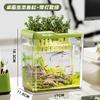 New Small Fish Tank Imitation Glass Clear Ecological Aquarium for Living Room Office Desktop Goldfish Turtle Home