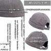 Croogo Shallow Brimless Washable Solid Outdoor Hat Beanie, Cap, Cotton, Warm, Round, Stylish, Color, Slimming, Cute, Foldable, (G-GD34-Gray)