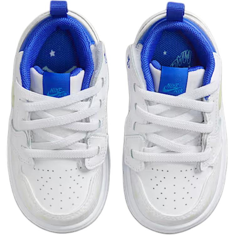 Jordan 1 Low Alt Sneaker Comfortable Non-Slip Durable Low-Top Walking Shoes Baby Sneaker White Blue HJ9957-100