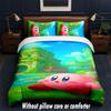 Kirby Design Bed Bedding Set 1 Duvet Cover + 2 Pillowcases Soft Breathable Household Bed Linens