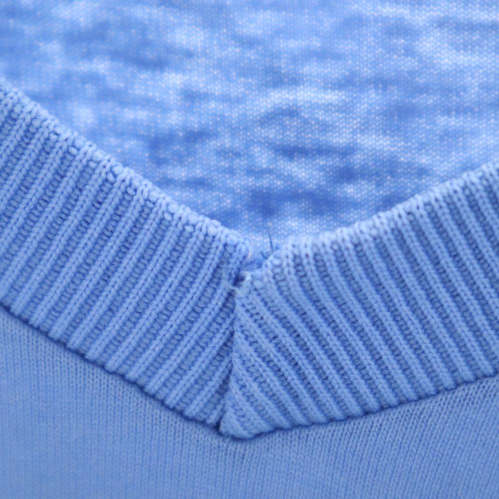 RUSSELL ATHLETIC 90s Made in USA Old Short sleeve V neck T-shirt S Blue Men's Used