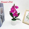 Orchid Faux Butterfly Plant With Plush Material Wedding Decor Props Photography