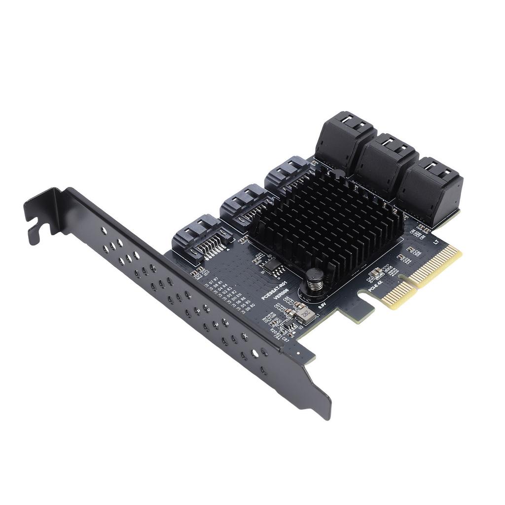 Placa de Expansão PCIe 4X para 9 Portas Serial ATA3.0 6Gbps Placa de Expansão PCIe GEN3 Adaptador de Disco Rígido para 10 11 2003 para