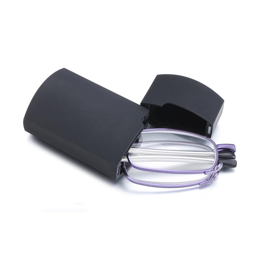 Portable Folding Reading Glasses for Men Women Telescopic Legs Rotation Presbyopia Eyeglasses Fashion Metal Frame Reader Eyewear