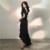BaiFuFen Party Long Tight Wedding Reunion Elegant Slimming Concert Reception Recital Dress Women's Dress, Dress, V-Neck, Fit, Sleeveless, Dress,