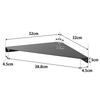 No-punch Corner Wall Bathroom Study Kitchen Living Room Wall Hanging Triangle Shelf