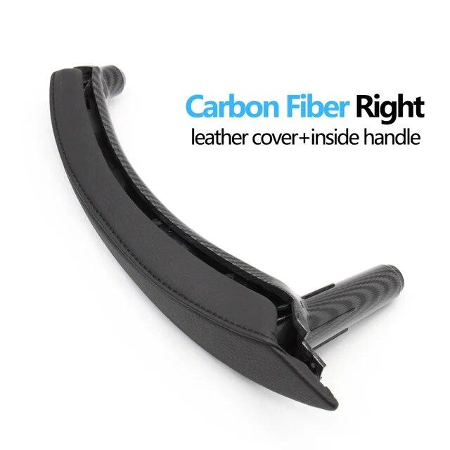 LHD RHD Interior Passenger Doors Pull Handle with Leather Outer Cover For BMW X5 X6 E70 E71 E72