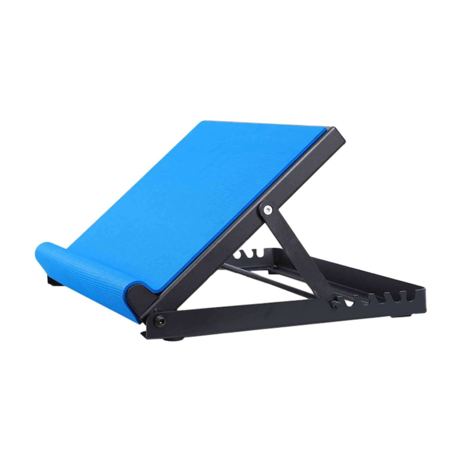 Slant Board for Calf Stretching Portable Non Slip Calf Extension Inclined Plate Incline Board 6 Adjustable Angles for Fitness синий