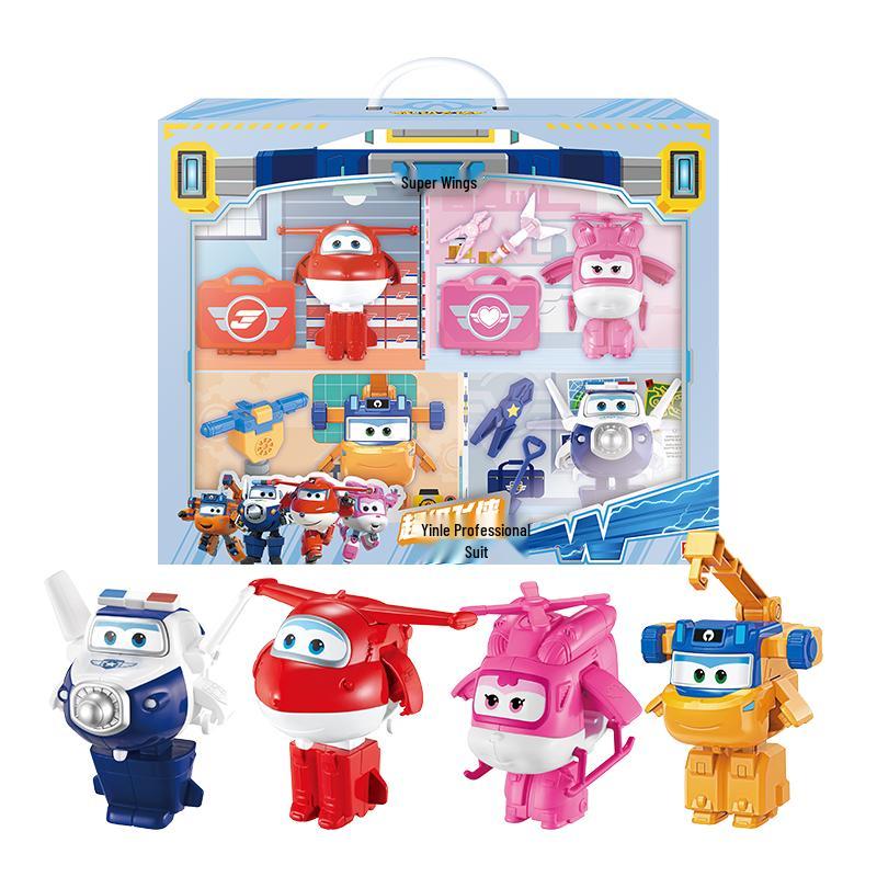 AULDEY Super Wings Transforming Robot Play Set