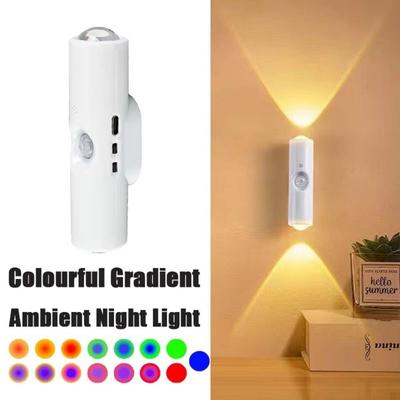 Kabellose Sensor-Nachtlicht 3/7 Farben wechselnde LED-Schrankleuchte Wand-LED-Lampe Kleiderschrank