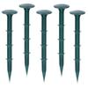 Plastic Garden Fixing Pegs, for Garden for Fixing Weed Control Fabrics (100 Pcs, Green)
