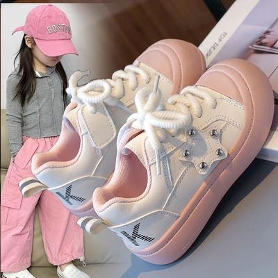 Mädchen Sportschuhe Koreanische Version der neuen Frühling Kinder Mode Freizeitschuhe CUHK Kinder Weiche Sohle Netz Rote Board Schuhe Tide