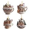 Weather Resistant Christmas Tree Cottage Embellishment Acrylic Homes Adornment For Bedroom Or Study Room