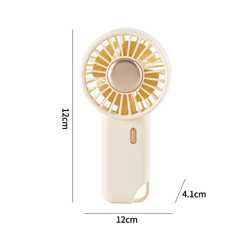 USB Rechargeable Silent Mini Desk & Outdoor Fan Includes Charging Cable + Carabiner