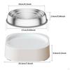 Cat Bowl Pet Feeding Watering Supplies Non Slip Multipurpose Spillproof Raised Food