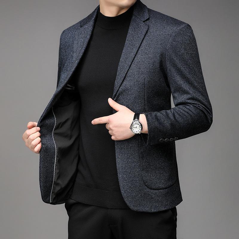 Autumn Suit Jacket for Men's New Fashionable Casual Suit for Middle-aged and Young Korean Version