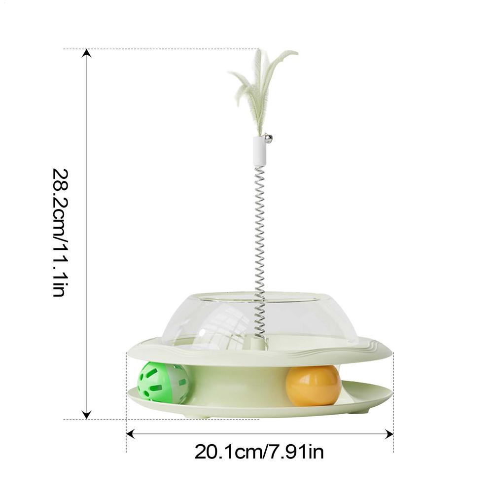 Pet Cat Spring Teaser Food Leaking Ball Toy Cat Dog Interactive Treat Leaking Toy Slow Cat Dog Feeder Fun Pet Products