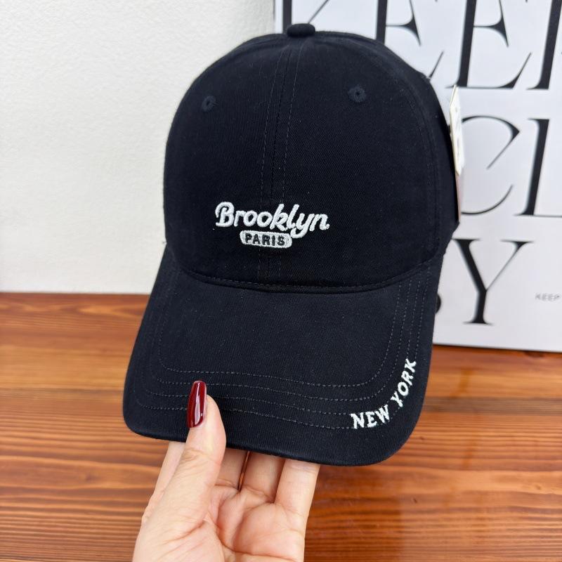 ins new spring and summer soft top baseball cap female versatile couple shopping embroidery letter cap