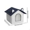 Cat House for Outdoor Cats Kitten Winter Warm Windproof Weatherproof Stray Shelter