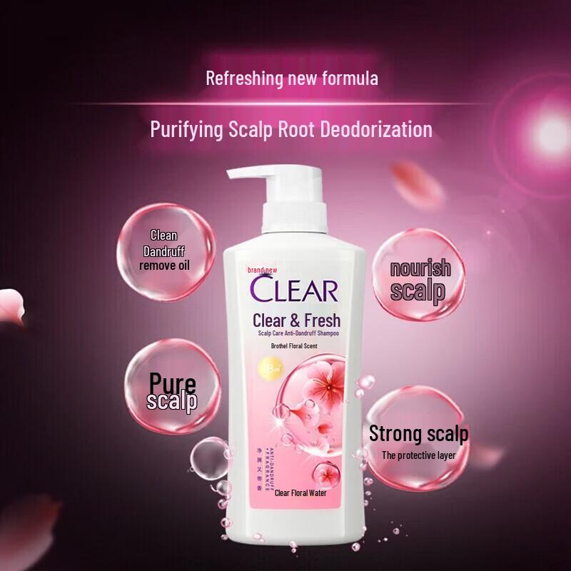 CLEAR Anti-Dandruff Refreshing Cherry Blossom Shampoo