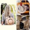 Faux Leather Magnetic Hat Clip Hands-Free Portable Multipurpose Travel on Bag Backpack Handbag Luggage Cap Holder Magnet Storage Hook Vacation