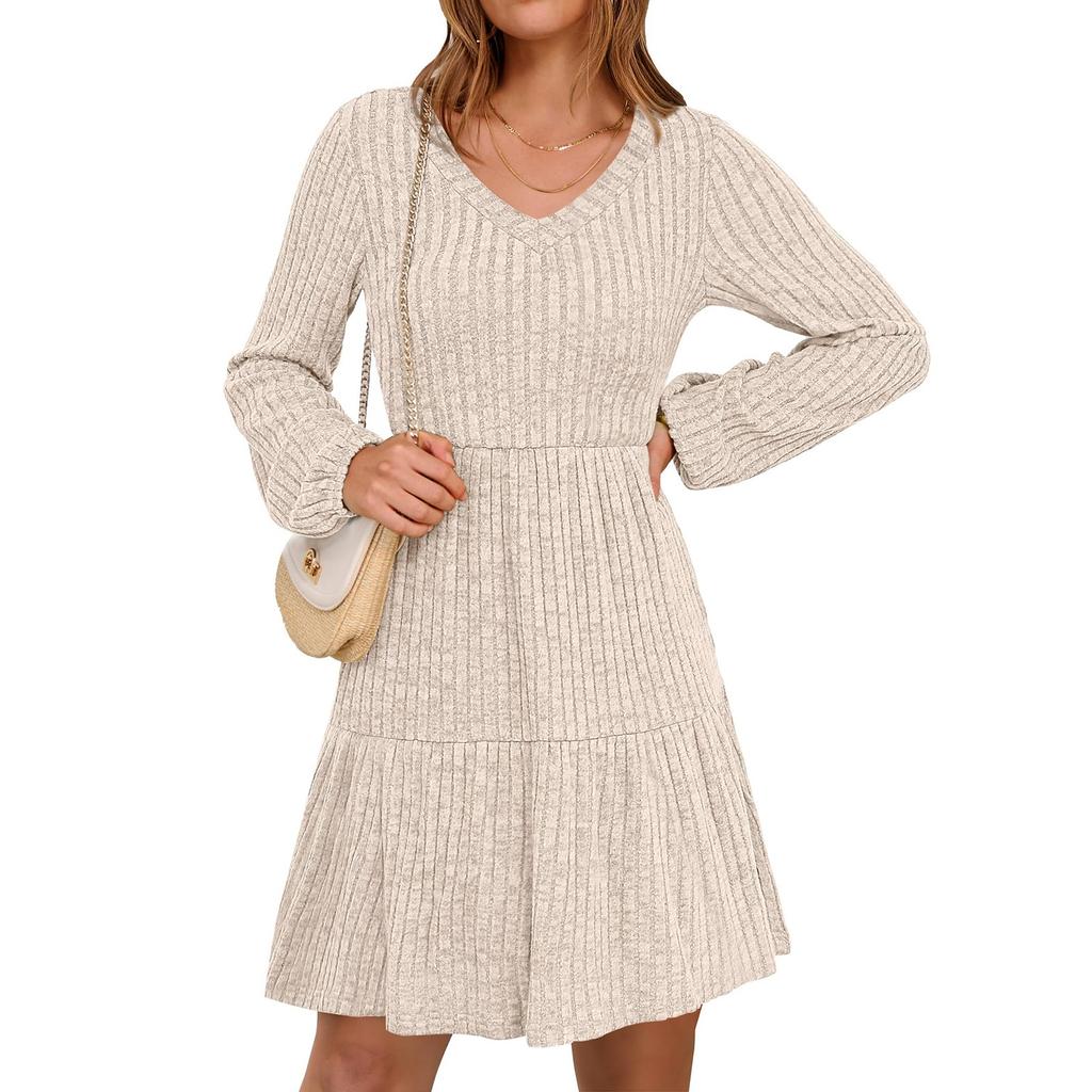 Womens Casual Dress Long Sleeve Dresses