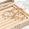 Diamond Bracelet, Fashion Temperament Hollow Love Geometric Bracelet Watch Accessories Simple Flower Bracelet