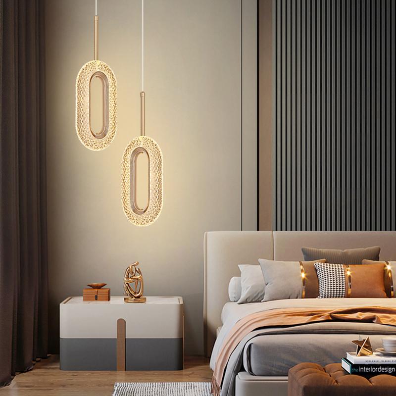 Nordic LED Pendant Lamps Crystal Series Chandelier Fashion Luminaria For Bedroom Restaurant Lighting Home Decors Lamp Lustre Art