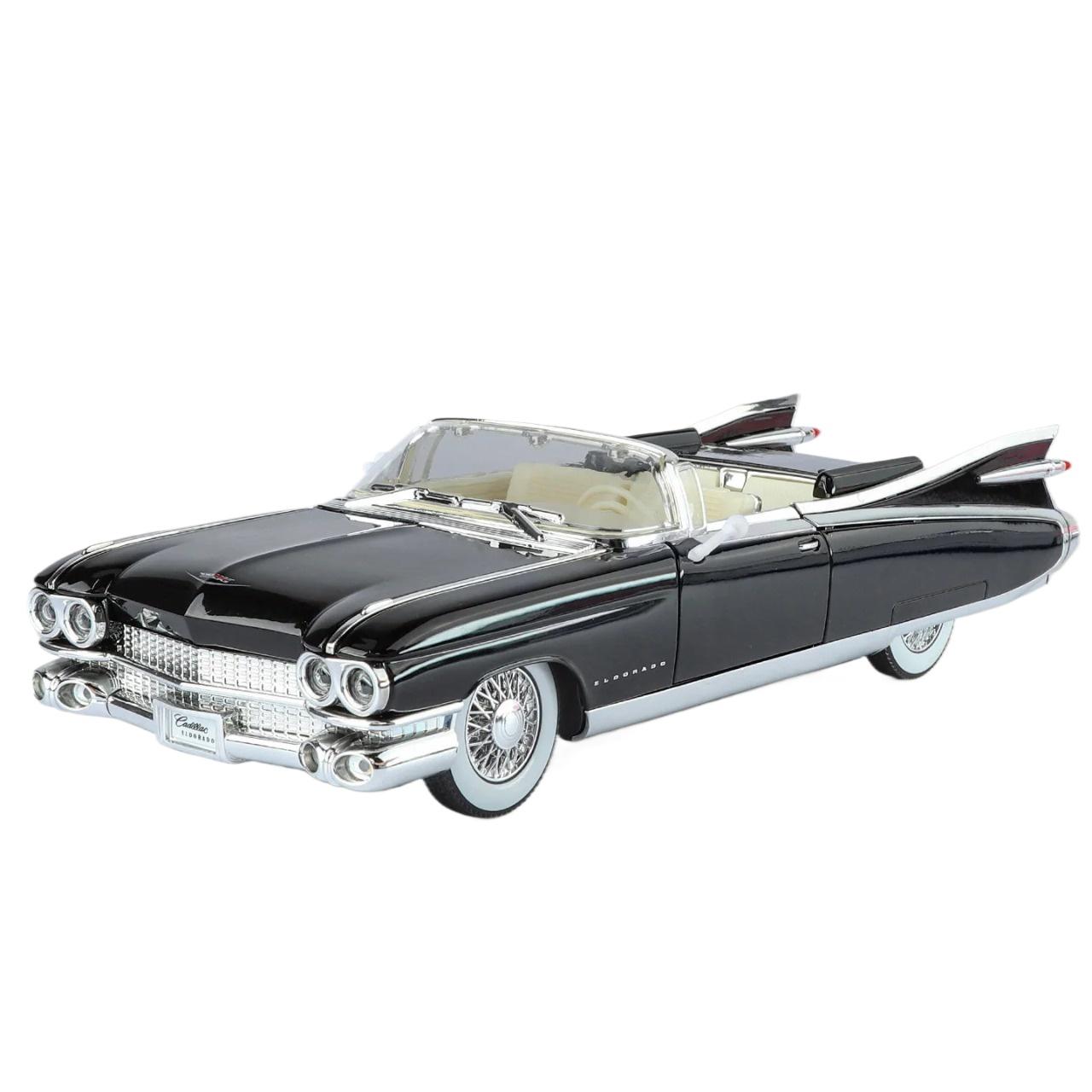 

1/24 Cadillac Eldorado Biarritz Series 62 Модель спортивного автомобиля из сплава Литой металл Классические ретро автомобили Модель автомобиля Звук Свет Детская игрушка Подарок чёрный