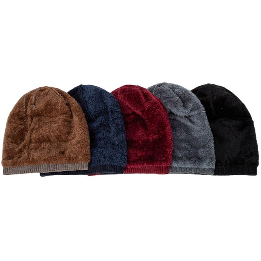 Warm Knitted Hats Windproof Coldproof Ear Protection Fashion Winter Hats  for Unisex