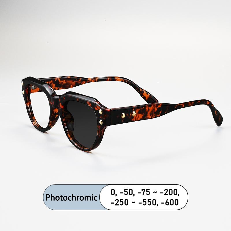 Brand Design Rice Nail Stripes Frame Men Myopia Glasses Prescription Nearsight Anti Blue Ray Women Short Light Optical Eyewear