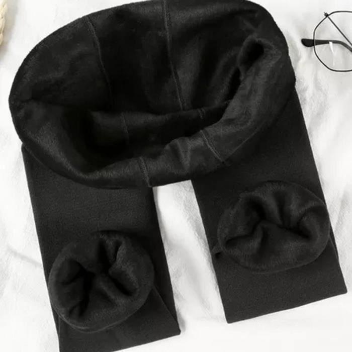 Women's Winter Thermal Tights Black - Winter Tights - Softness and Comfort - One Size (34-42)