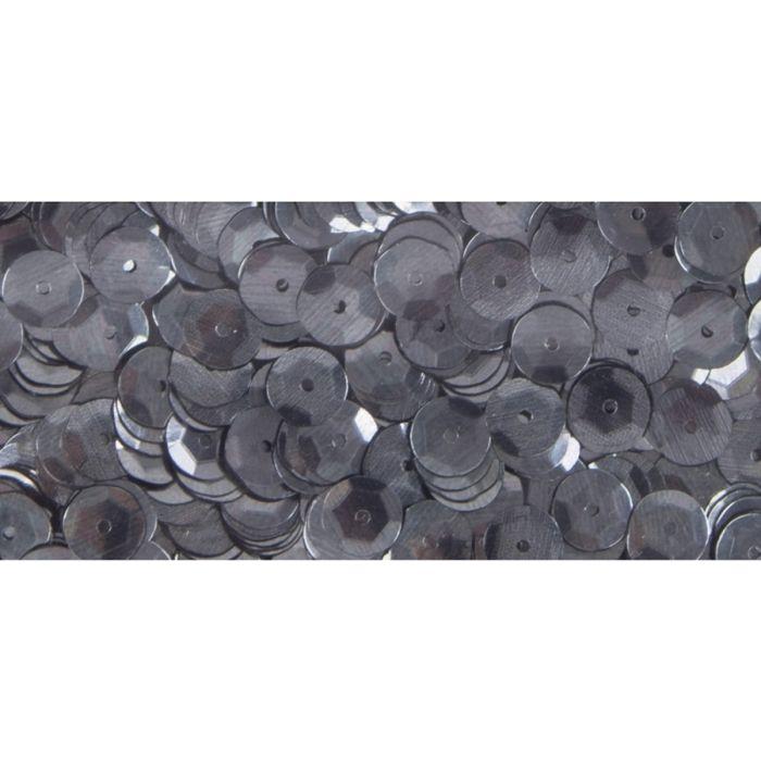 Paillettes, 6mm bombées, boîte 6g, lavable, bleu pigeon