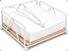 Wrought Iron Tissue Box Square Tissue Holder Hotel Cafe Restaurant Napkin Holder Dining Table Square Tissue Holder, White