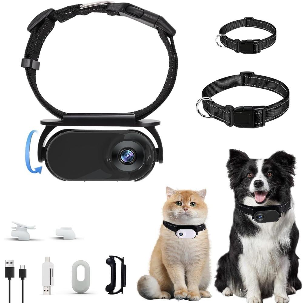 OTG Connection Dog Collar Camera 120 Deg Lens Video Recording Camera New Pet Collar Camera