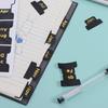 12 Pcs Studying Adhesive Monthly Stickers Black Monthly Calendar Stickers  Notebook